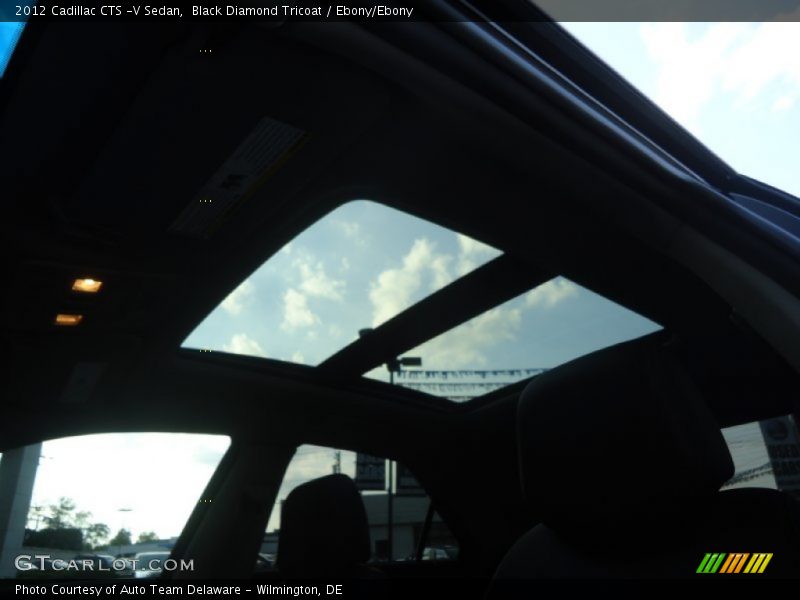 Black Diamond Tricoat / Ebony/Ebony 2012 Cadillac CTS -V Sedan