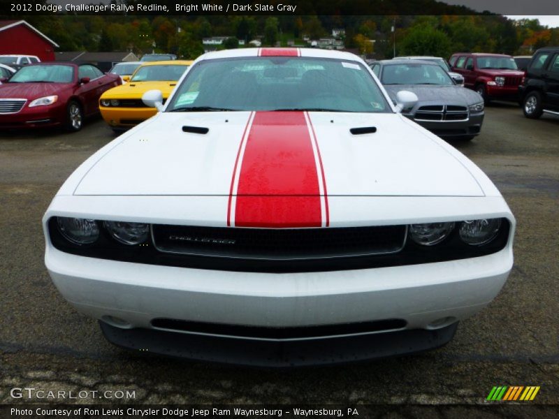 Bright White / Dark Slate Gray 2012 Dodge Challenger Rallye Redline