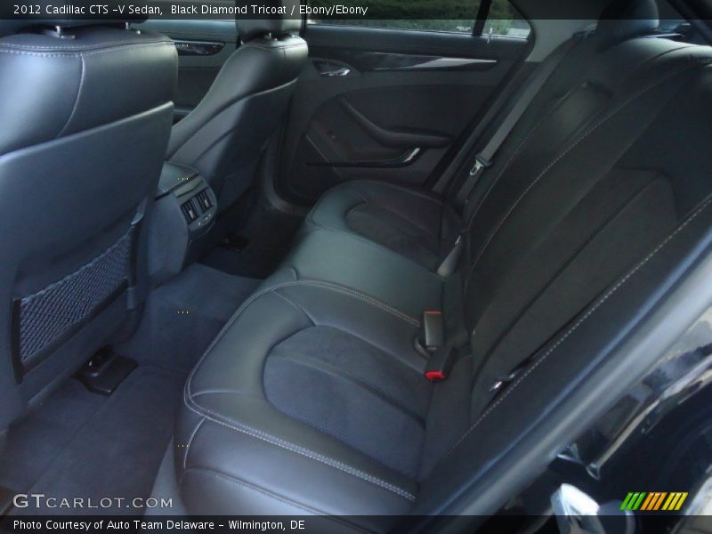 Black Diamond Tricoat / Ebony/Ebony 2012 Cadillac CTS -V Sedan