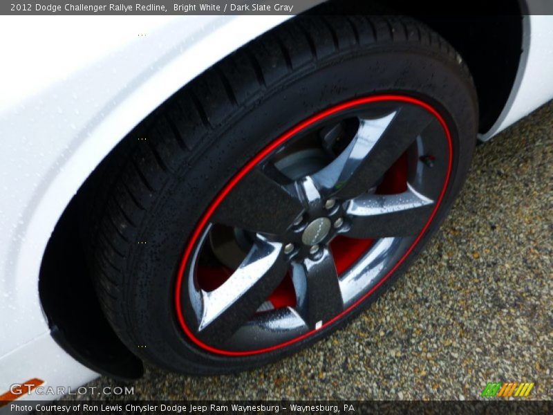 Bright White / Dark Slate Gray 2012 Dodge Challenger Rallye Redline