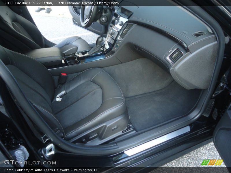 Black Diamond Tricoat / Ebony/Ebony 2012 Cadillac CTS -V Sedan