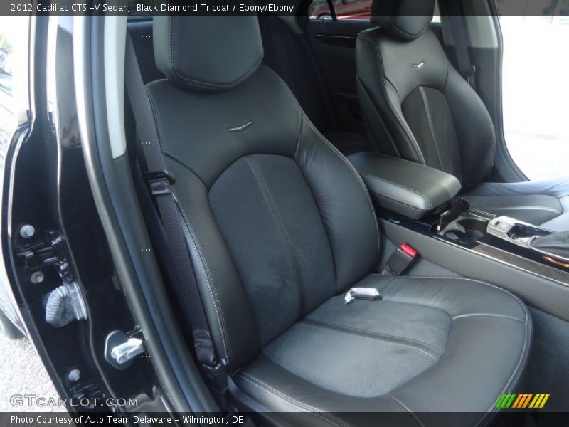 Black Diamond Tricoat / Ebony/Ebony 2012 Cadillac CTS -V Sedan