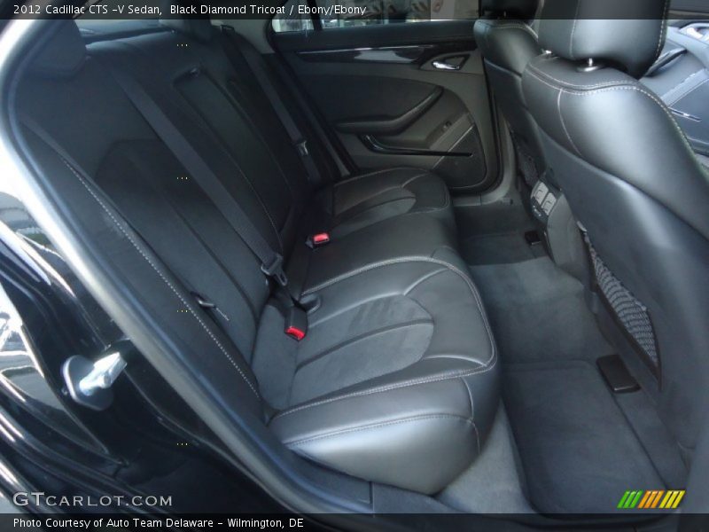 Black Diamond Tricoat / Ebony/Ebony 2012 Cadillac CTS -V Sedan