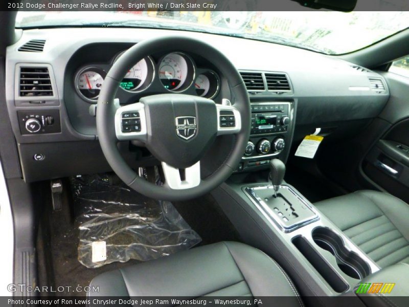 Bright White / Dark Slate Gray 2012 Dodge Challenger Rallye Redline