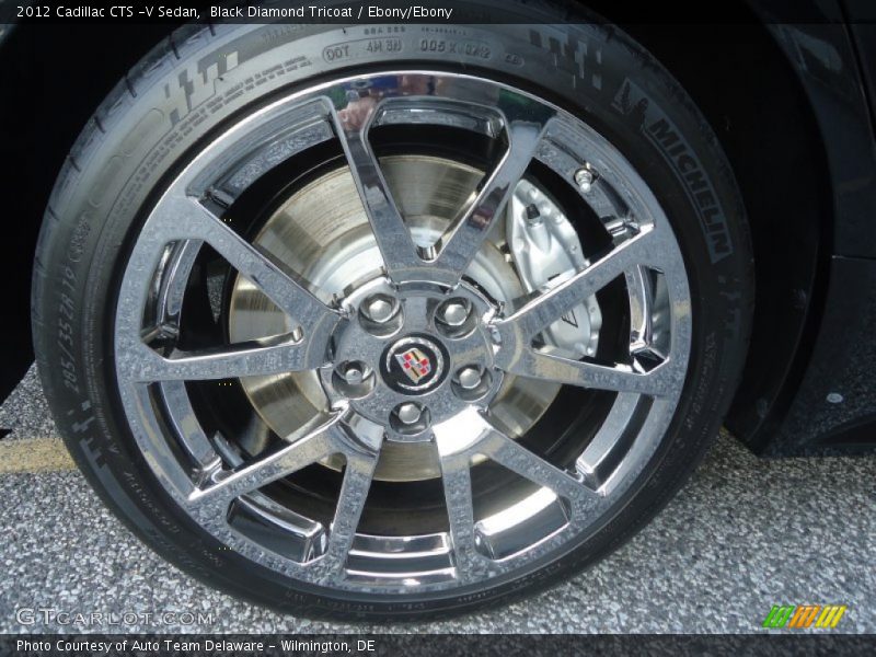 Black Diamond Tricoat / Ebony/Ebony 2012 Cadillac CTS -V Sedan