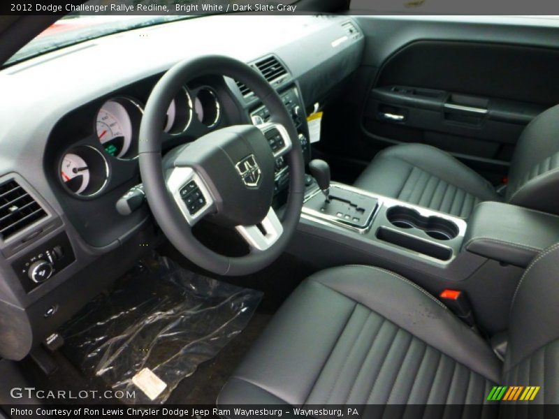 Bright White / Dark Slate Gray 2012 Dodge Challenger Rallye Redline