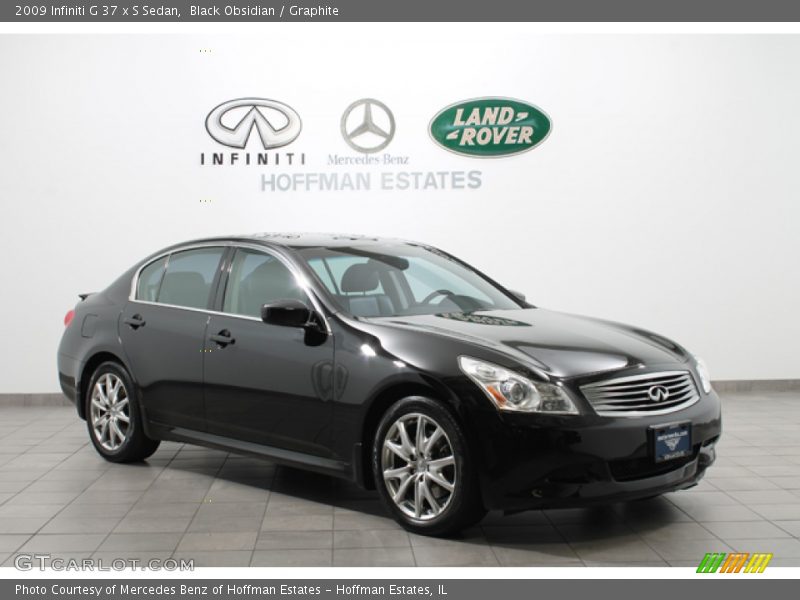 Black Obsidian / Graphite 2009 Infiniti G 37 x S Sedan