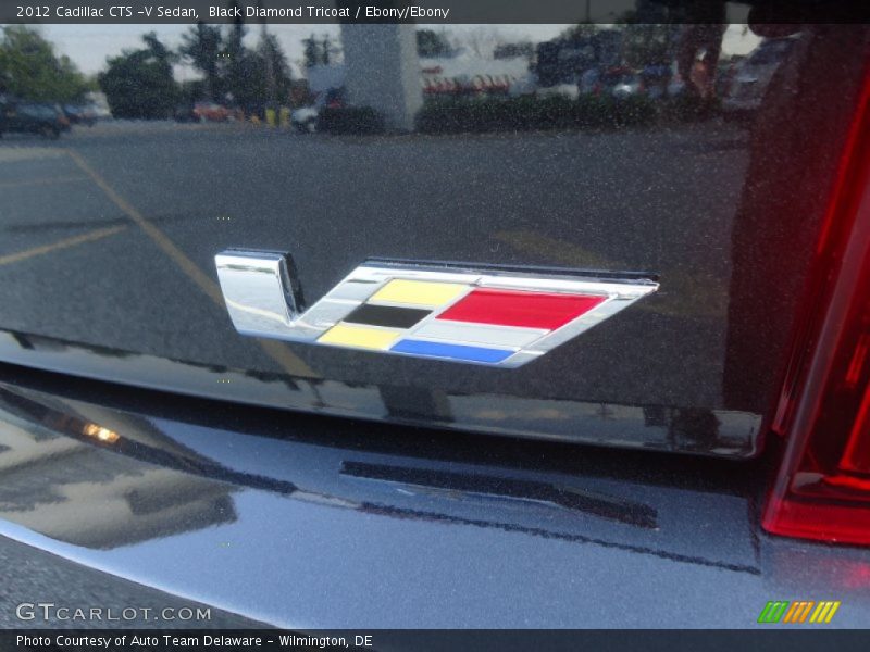Black Diamond Tricoat / Ebony/Ebony 2012 Cadillac CTS -V Sedan