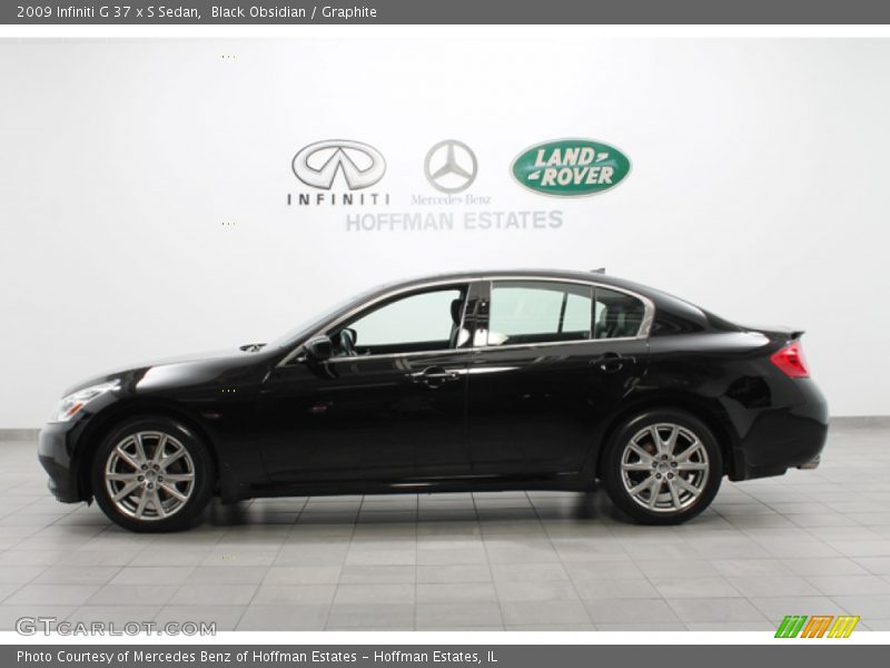 Black Obsidian / Graphite 2009 Infiniti G 37 x S Sedan