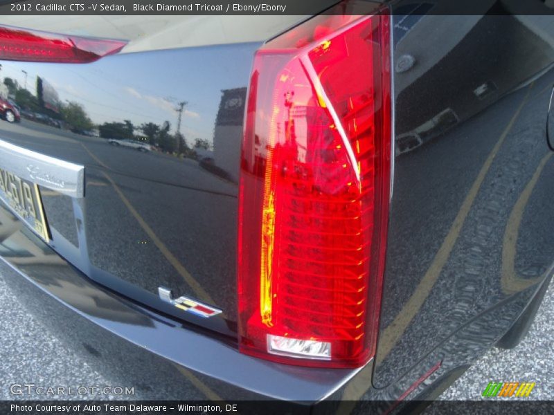 Black Diamond Tricoat / Ebony/Ebony 2012 Cadillac CTS -V Sedan