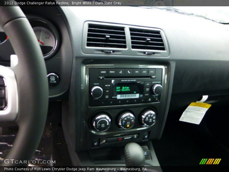 Bright White / Dark Slate Gray 2012 Dodge Challenger Rallye Redline
