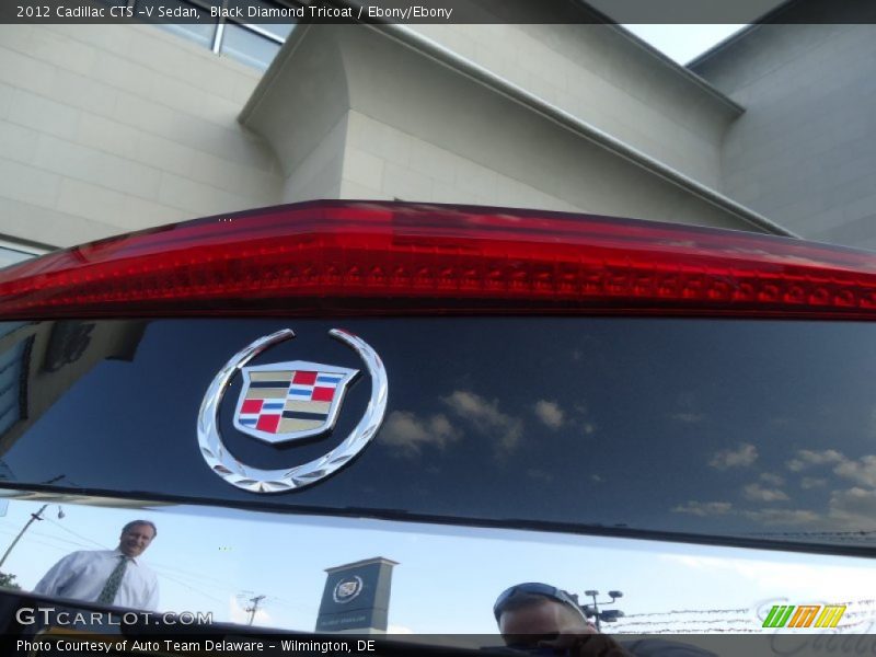 Black Diamond Tricoat / Ebony/Ebony 2012 Cadillac CTS -V Sedan