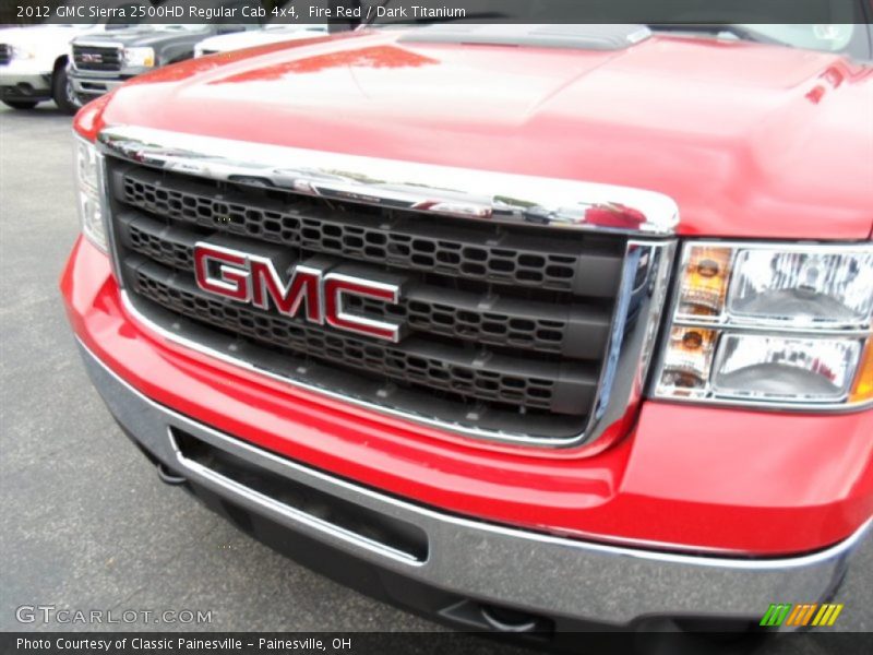 Fire Red / Dark Titanium 2012 GMC Sierra 2500HD Regular Cab 4x4