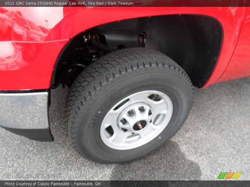 Fire Red / Dark Titanium 2012 GMC Sierra 2500HD Regular Cab 4x4