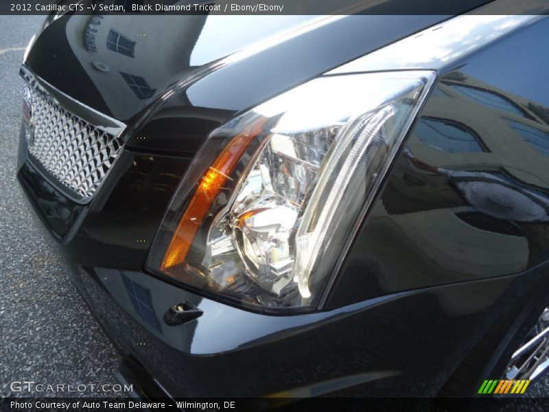 Black Diamond Tricoat / Ebony/Ebony 2012 Cadillac CTS -V Sedan