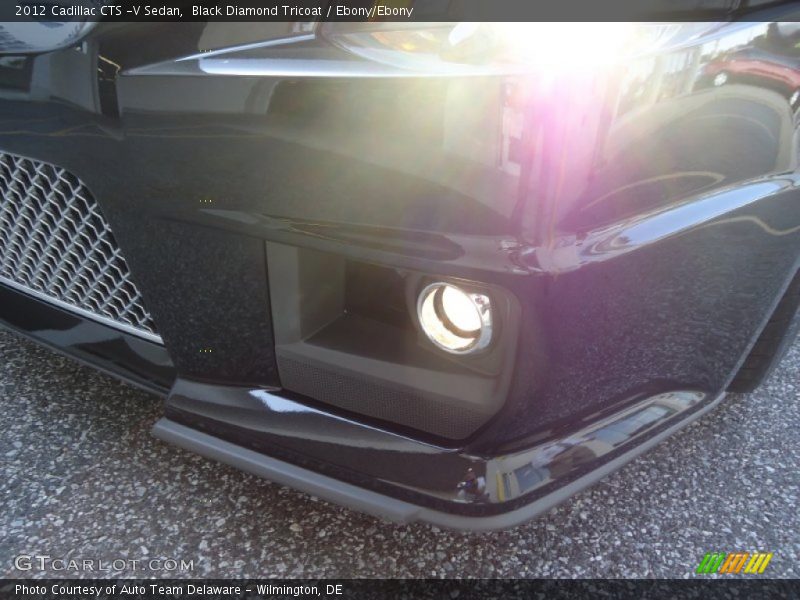Black Diamond Tricoat / Ebony/Ebony 2012 Cadillac CTS -V Sedan