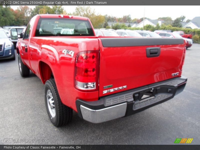  2012 Sierra 2500HD Regular Cab 4x4 Fire Red