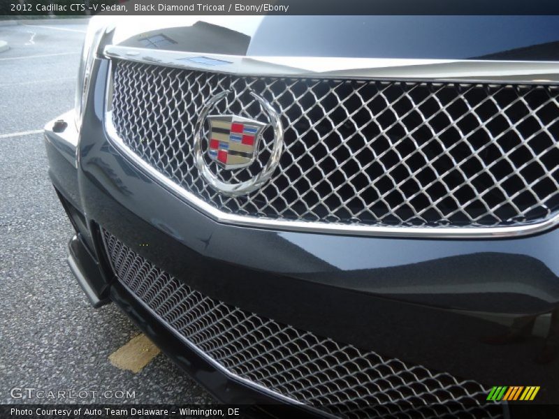 Black Diamond Tricoat / Ebony/Ebony 2012 Cadillac CTS -V Sedan