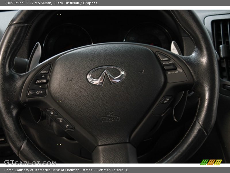 Black Obsidian / Graphite 2009 Infiniti G 37 x S Sedan