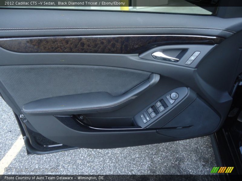 Black Diamond Tricoat / Ebony/Ebony 2012 Cadillac CTS -V Sedan