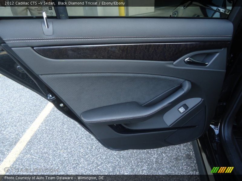 Black Diamond Tricoat / Ebony/Ebony 2012 Cadillac CTS -V Sedan