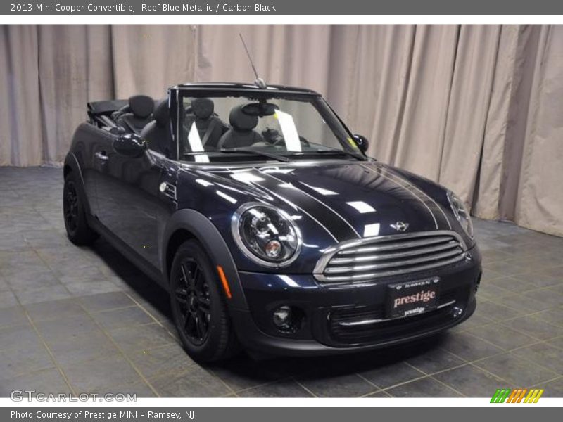 Reef Blue Metallic / Carbon Black 2013 Mini Cooper Convertible