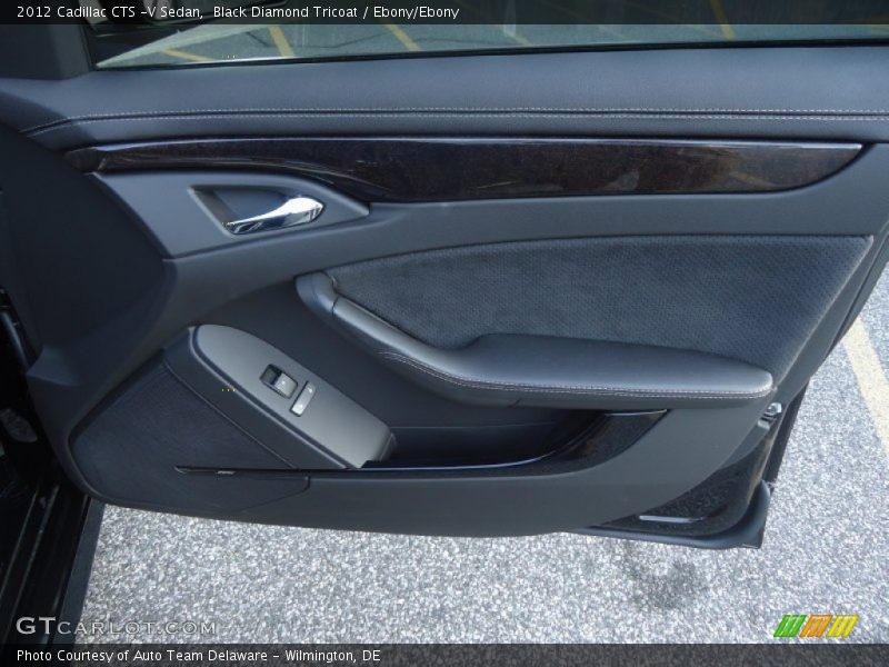 Black Diamond Tricoat / Ebony/Ebony 2012 Cadillac CTS -V Sedan