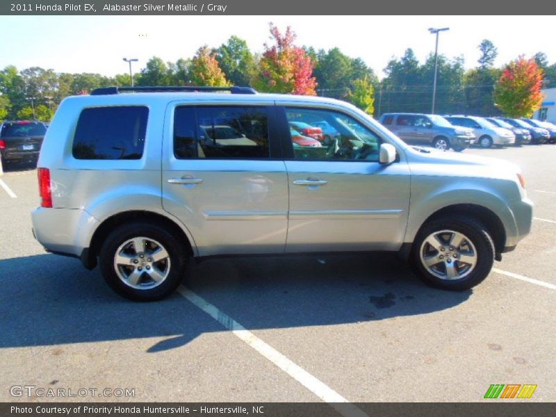 Alabaster Silver Metallic / Gray 2011 Honda Pilot EX