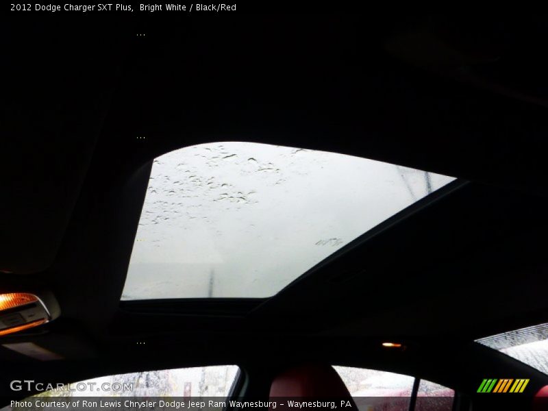 Bright White / Black/Red 2012 Dodge Charger SXT Plus