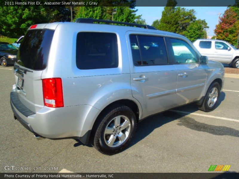 Alabaster Silver Metallic / Gray 2011 Honda Pilot EX