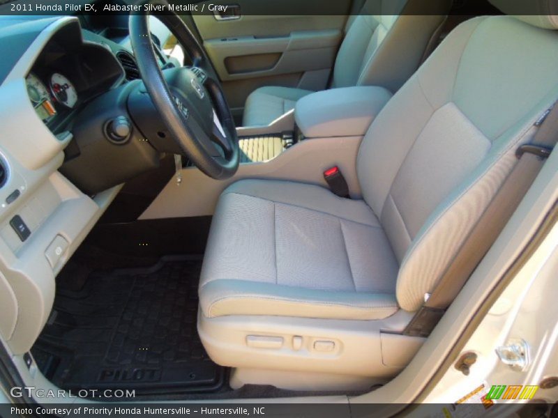 Alabaster Silver Metallic / Gray 2011 Honda Pilot EX