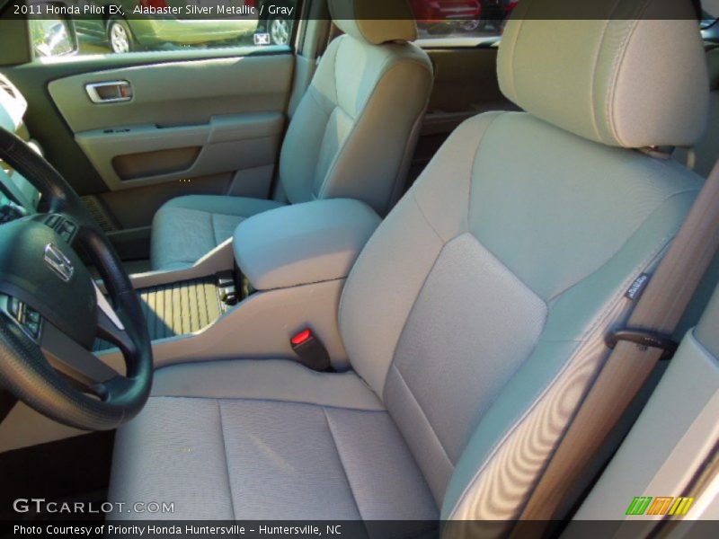 Alabaster Silver Metallic / Gray 2011 Honda Pilot EX