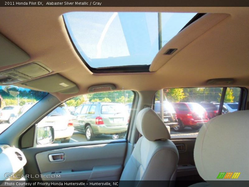 Alabaster Silver Metallic / Gray 2011 Honda Pilot EX