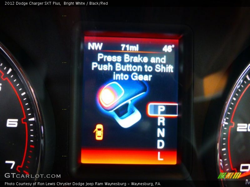 Bright White / Black/Red 2012 Dodge Charger SXT Plus