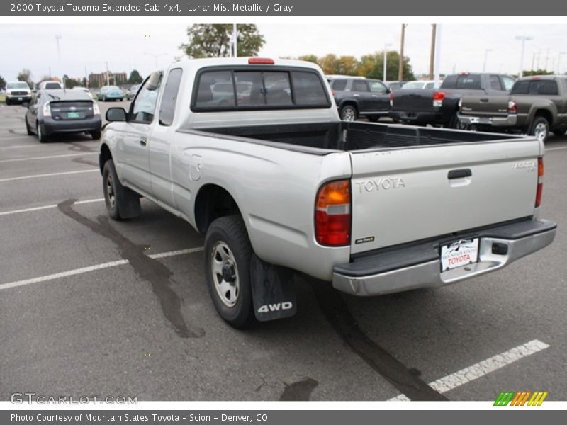 Lunar Mist Metallic / Gray 2000 Toyota Tacoma Extended Cab 4x4