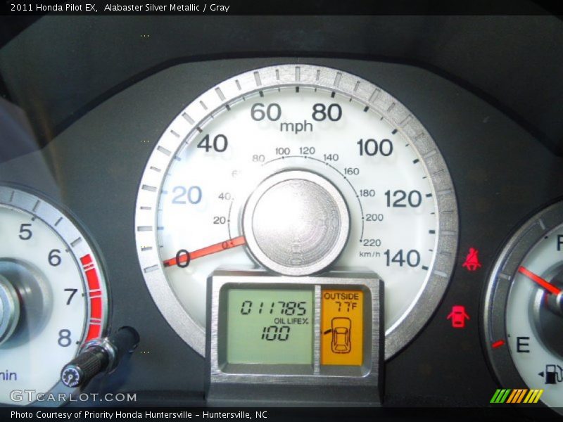 Alabaster Silver Metallic / Gray 2011 Honda Pilot EX
