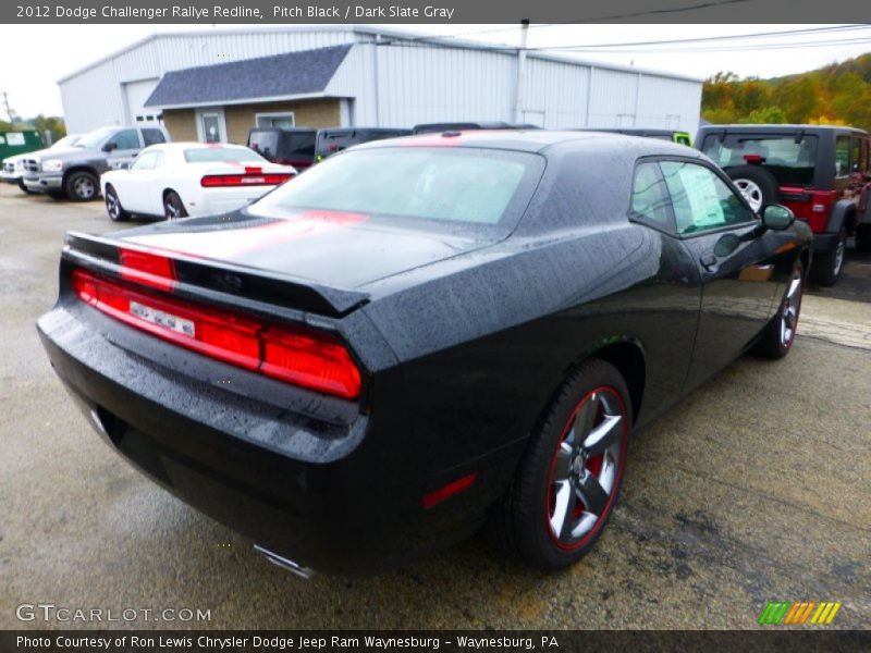 Pitch Black / Dark Slate Gray 2012 Dodge Challenger Rallye Redline