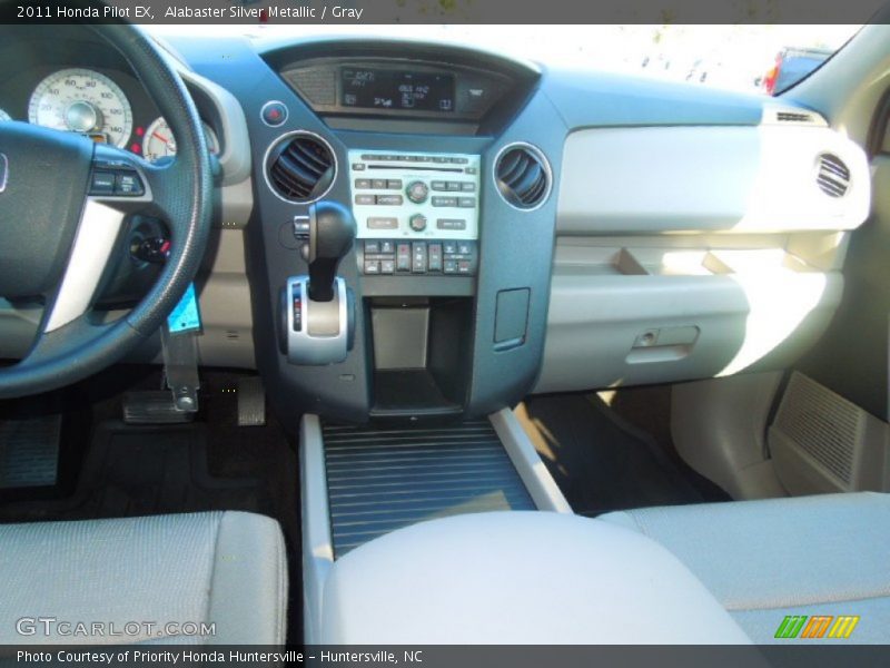 Alabaster Silver Metallic / Gray 2011 Honda Pilot EX
