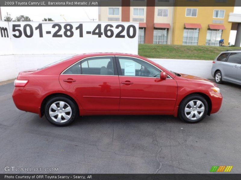 Barcelona Red Metallic / Ash 2009 Toyota Camry LE