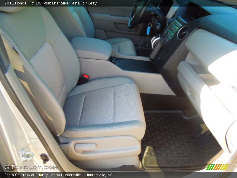 Alabaster Silver Metallic / Gray 2011 Honda Pilot EX