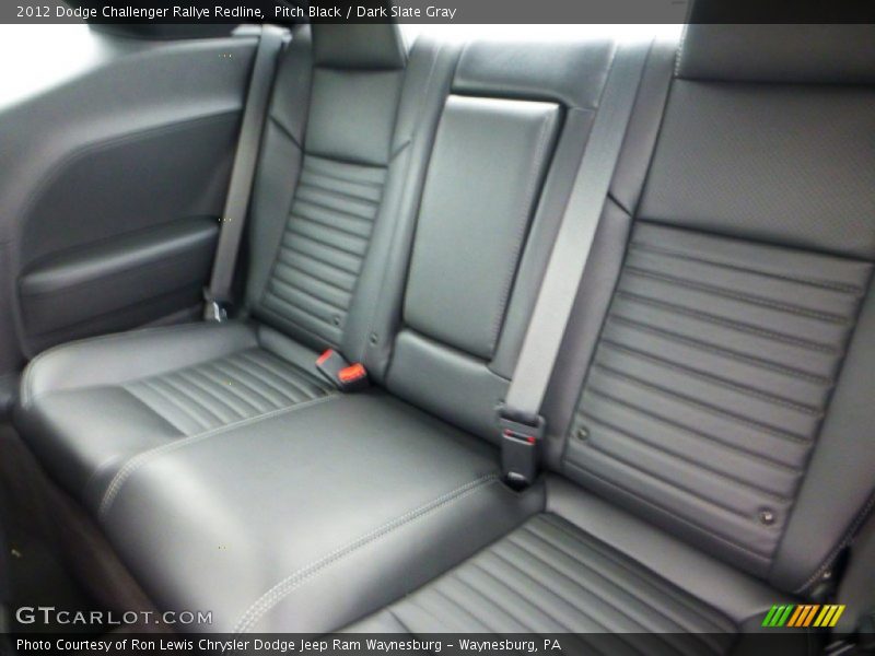 Rear Seat of 2012 Challenger Rallye Redline