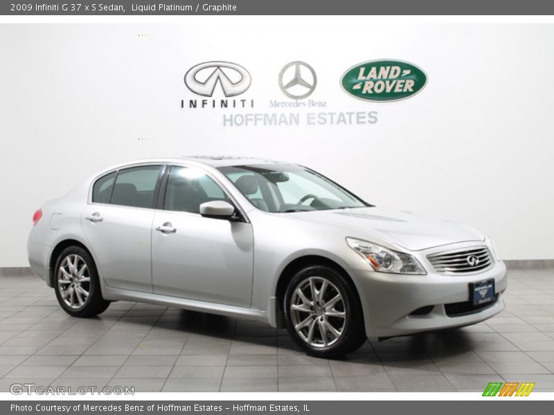 Liquid Platinum / Graphite 2009 Infiniti G 37 x S Sedan
