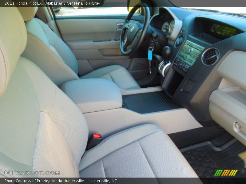 Alabaster Silver Metallic / Gray 2011 Honda Pilot EX