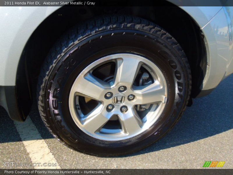 Alabaster Silver Metallic / Gray 2011 Honda Pilot EX