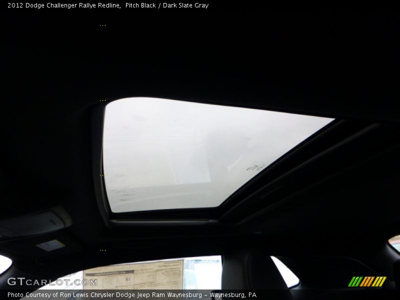 Pitch Black / Dark Slate Gray 2012 Dodge Challenger Rallye Redline