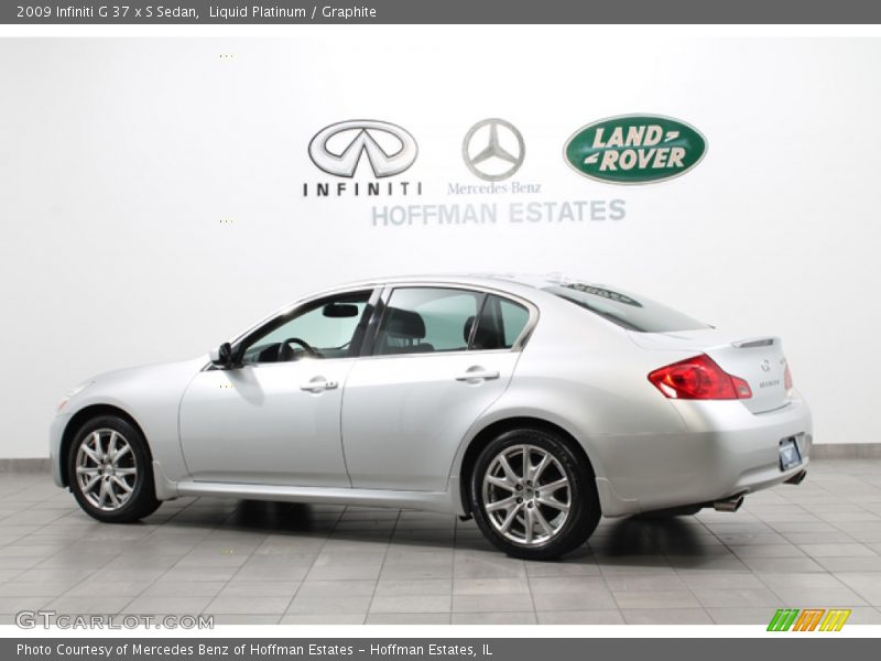 Liquid Platinum / Graphite 2009 Infiniti G 37 x S Sedan