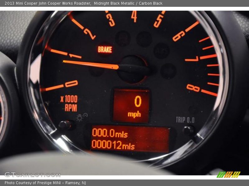 Midnight Black Metallic / Carbon Black 2013 Mini Cooper John Cooper Works Roadster