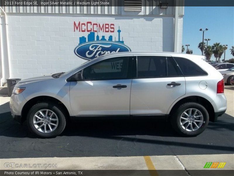 Ingot Silver Metallic / Medium Light Stone 2013 Ford Edge SE