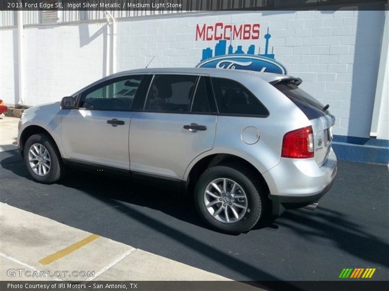 Ingot Silver Metallic / Medium Light Stone 2013 Ford Edge SE