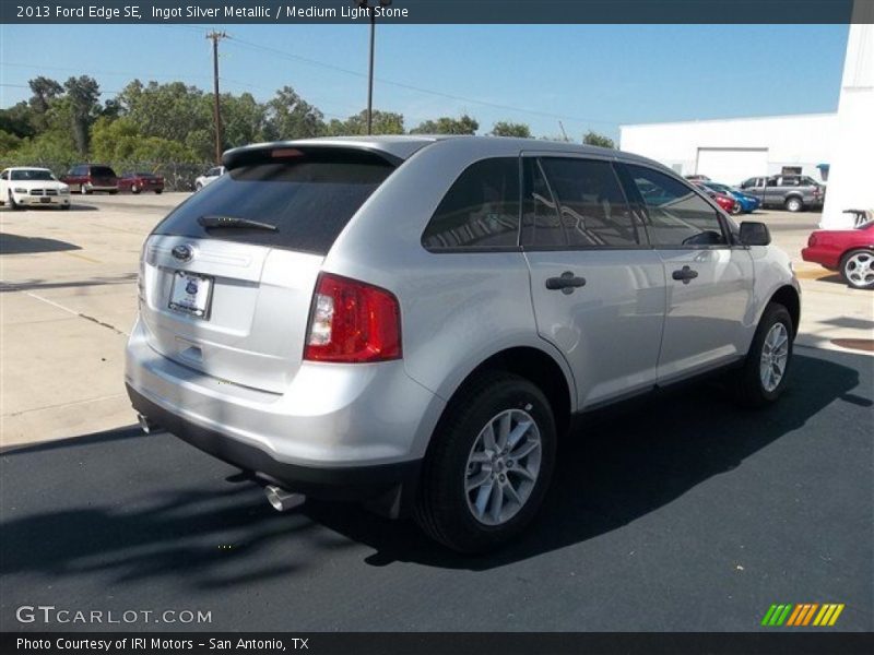 Ingot Silver Metallic / Medium Light Stone 2013 Ford Edge SE